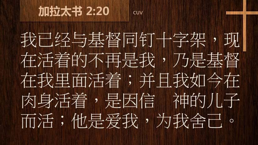 加拉太书2:20